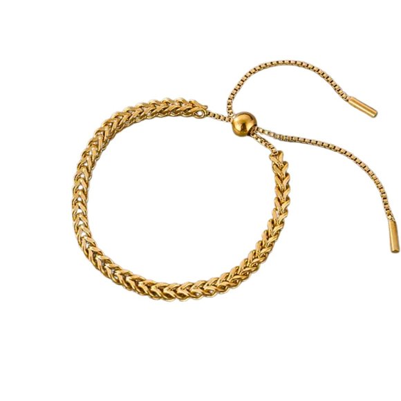 Stainless Steel Gold Bracelet - Picture 1 of 2